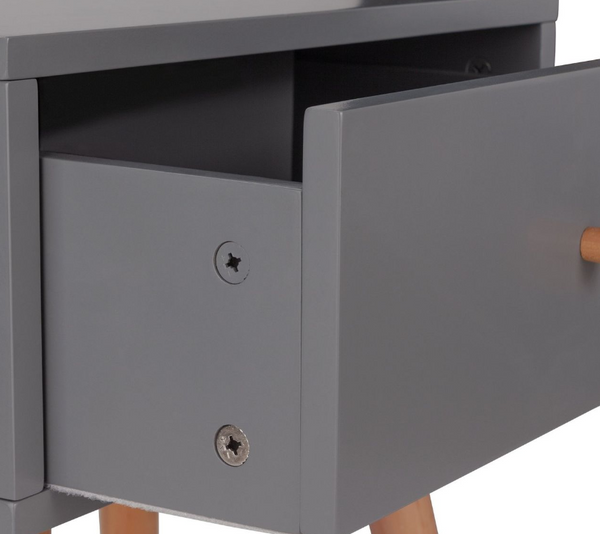Habitat Otto 1 Drawer Bedside Table - Grey 17831454