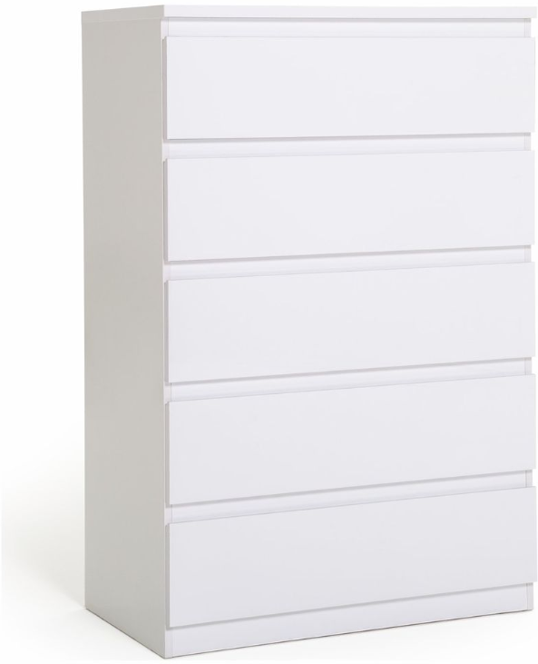 Jenson 5 Drawer Chest - Matte White 17571130