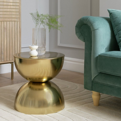 Habitat Zelda Side Table - Gold 14723510