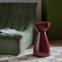 Habitat Mel Side Table - Dark Red 17733882
