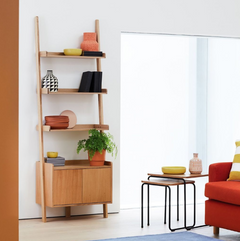 Habitat Jessie 2 Door Ladder Shelf - Oak 14520830