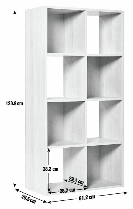 Squares 8 Cube Storage Unit - Grey 13247028