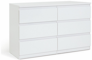 Jenson 6 Drawer Chest - Gloss White 17571075