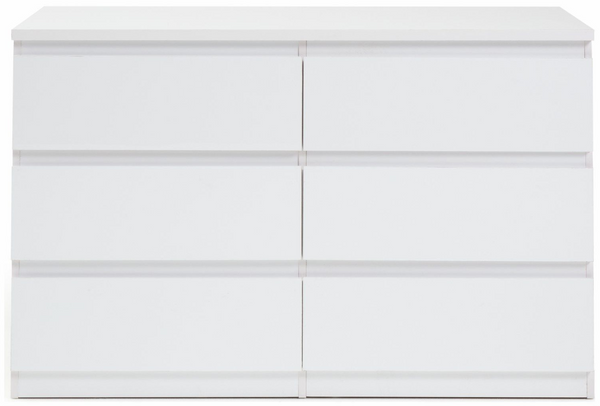 Jenson 6 Drawer Chest - Gloss White 17571075