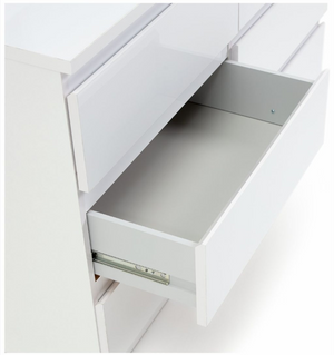 Jenson 6 Drawer Chest - Gloss White 17571075