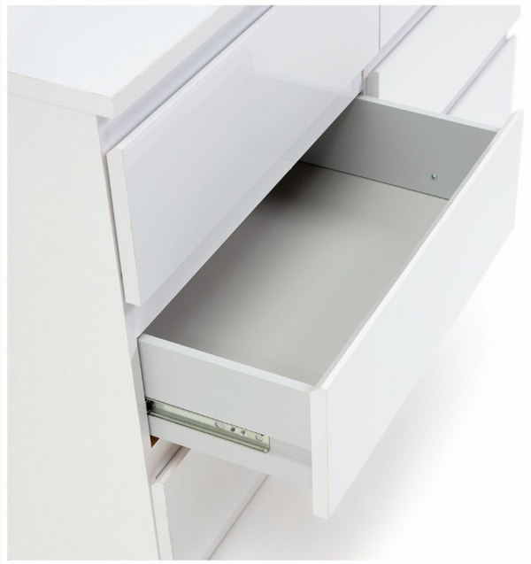 Jenson 6 Drawer Chest - Gloss White 17571075