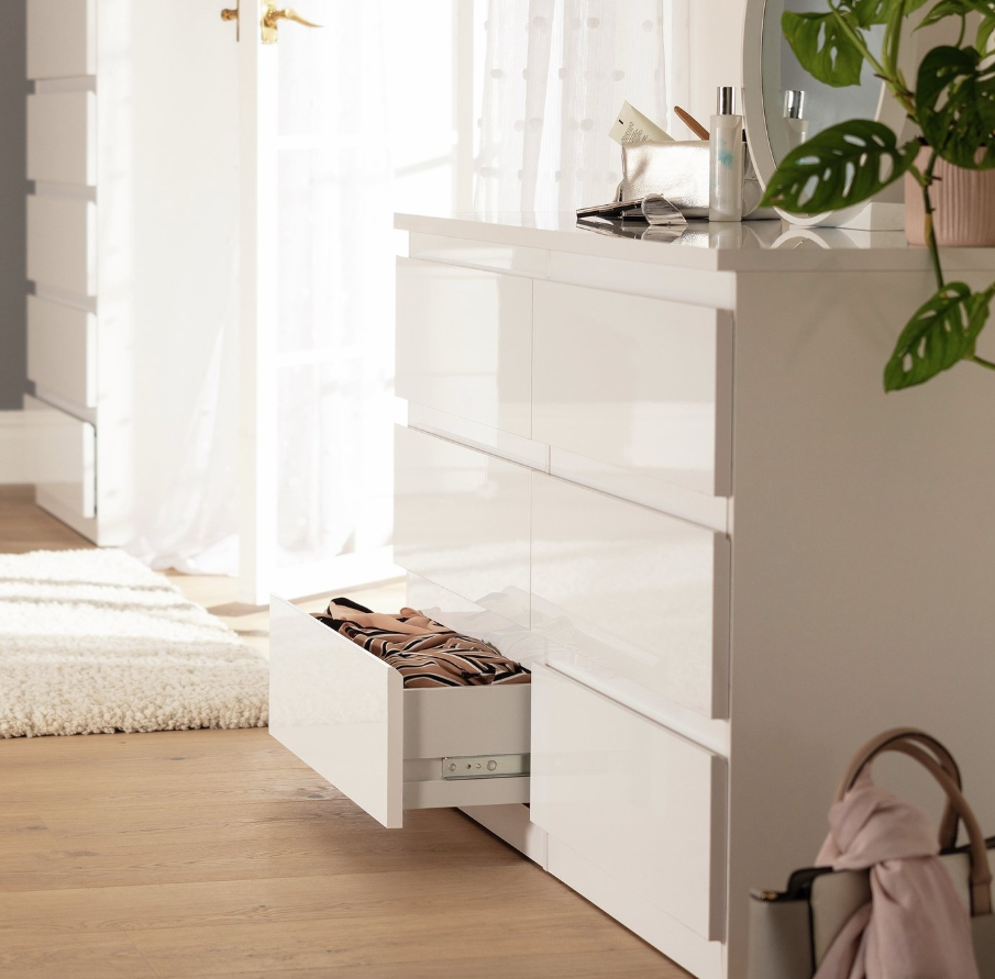 Jenson 6 Drawer Chest - Gloss White 17571075