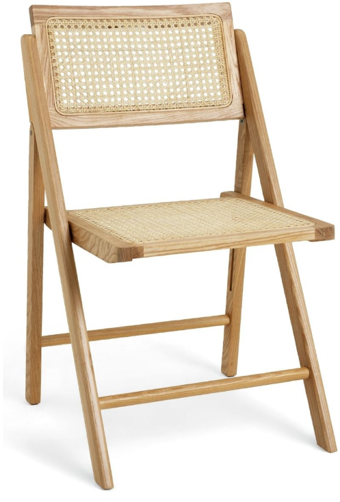 Habitat Peio Rattan Folding Dining Chair - Natural 13086997