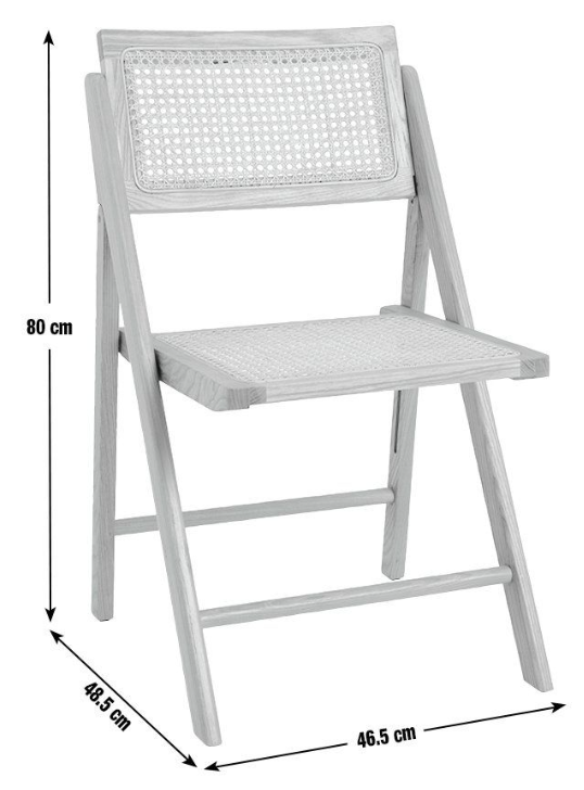 Habitat Peio Rattan Folding Dining Chair - Natural 13086997