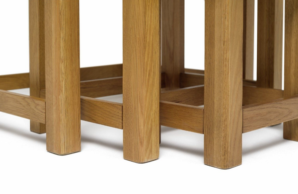 Kent Nest of 3 Tables - Oak 17565995