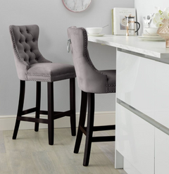 Princess Stud Bar Stool - Charcoal 18497426