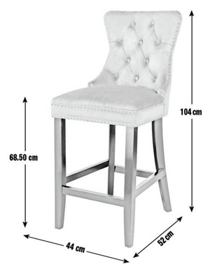 Princess Stud Bar Stool - Charcoal 18497426