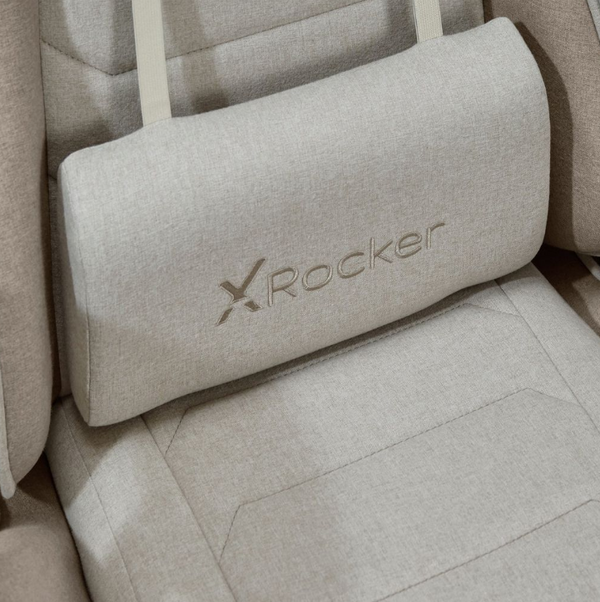 X Rocker Alpha Fabric Office Gaming Chair - Beige 17314263