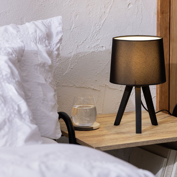 Pine Mini Tripod Table Lamp - Black 17263266