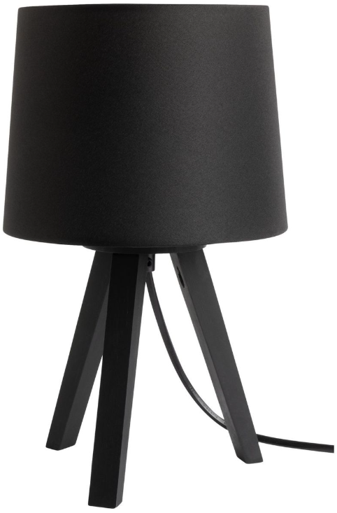 Pine Mini Tripod Table Lamp - Black 17263266