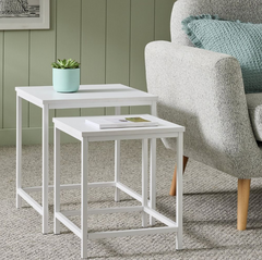 Toby Nest of 2 Tables - White 14581130