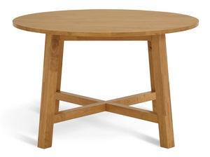 Habitat Trieste Round 4 Seater Dining Table - Oak 17317514