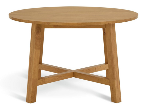 Habitat Trieste Round 4 Seater Dining Table - Oak 17317514