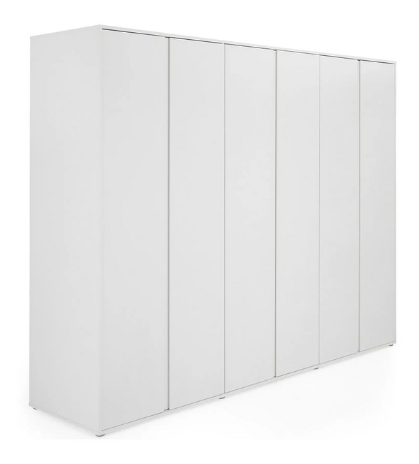 Lisson 6 Door Wardrobe - White W9Z01