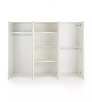 Lisson 6 Door Wardrobe - White W9Z01
