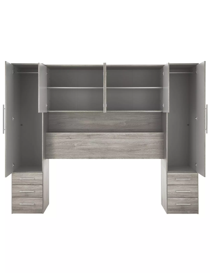 Prague Overbed Unit - White W3o68