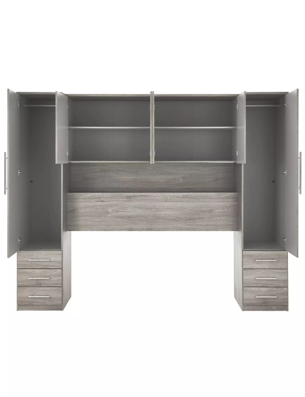 Prague Overbed Unit - White W3o68
