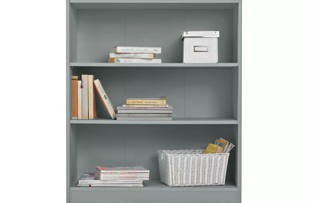Argos Home Maine Short Bookcase - Grey 18514220