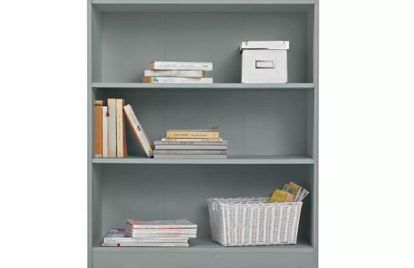 Argos Home Maine Short Bookcase - Grey 18514220