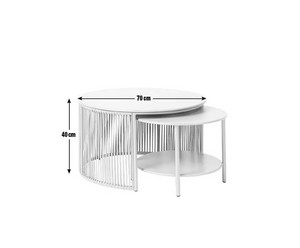 Habitat Ipanema Metal Garden Coffee Table - Grey 18957045