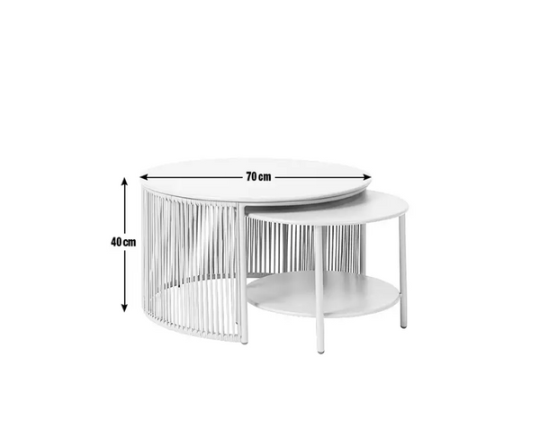 Habitat Ipanema Metal Garden Coffee Table - Grey 18957045