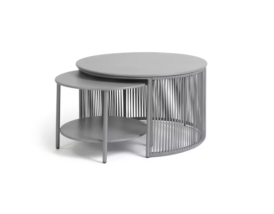 Habitat Ipanema Metal Garden Coffee Table - Grey 18957045