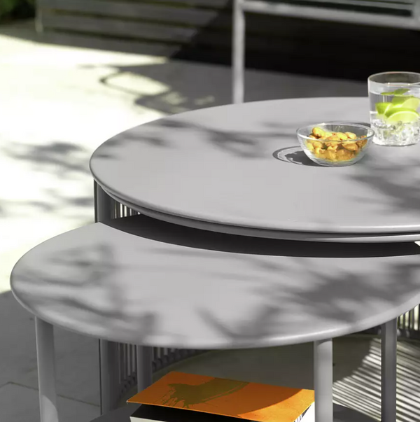 Habitat Ipanema Metal Garden Coffee Table - Grey 18957045