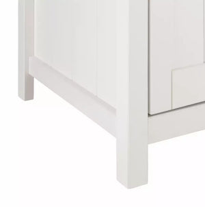 Scandinavia 3 Door 3 Drawer Wardrobe -Pine & White 18291725