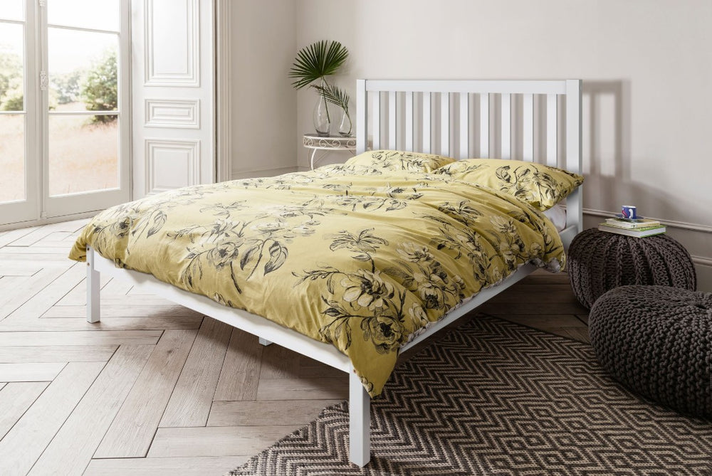 Lille Double Bed in White