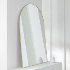 Habitat Gold Arch Wall Mirror - 100x70cm 17768053