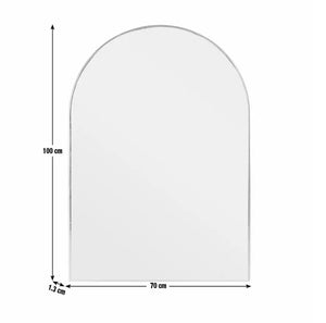 Habitat Gold Arch Wall Mirror - 100x70cm 17768053