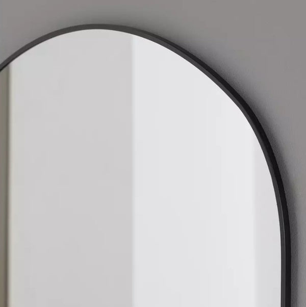 Habitat Black Pill Wall Mirror - 100x60cm 17664982
