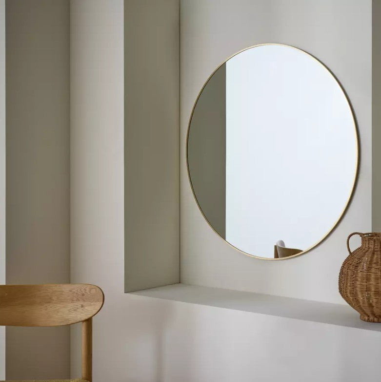 Habitat Gold Round Wall Mirror - 80x80cm 17726291