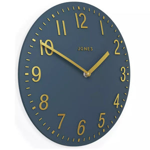 Jones Clocks Theatre Wall Clock - Navy Blue