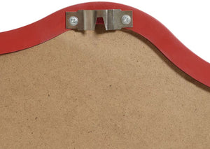 Habitat Red Coral Wavy Round Wall Mirror - 72x72cm 17083408