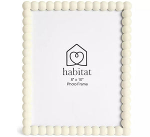 Habitat Cream Bobble Picture Frame - 8x10" 17733703