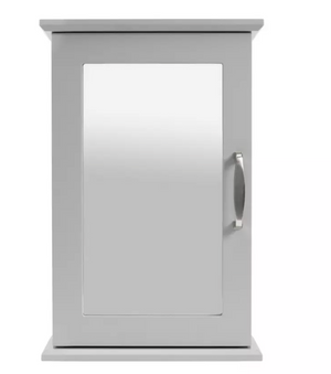 Single Mirrored Wall Cabinet - Grey 17224322