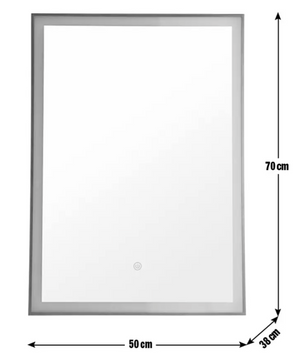Habitat Bathroom LED Backlit Demister Touch Mirror - 70x50 16025601