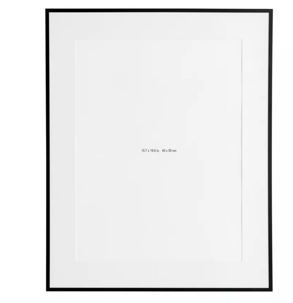 Black Aluminium Picture Frame - 40x50cm 17613366