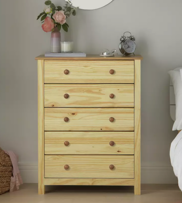 Scandinavia Scandinavia 5 Drawer Chest - Pine 15427035