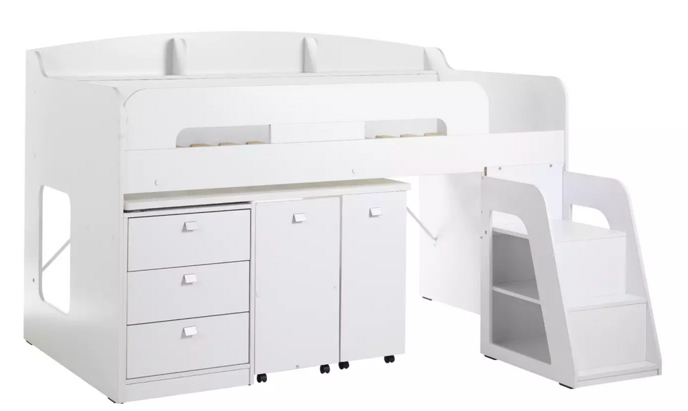 Habitat Ultimate Storage Mid Sleeper Bed Frame - White 15548062
