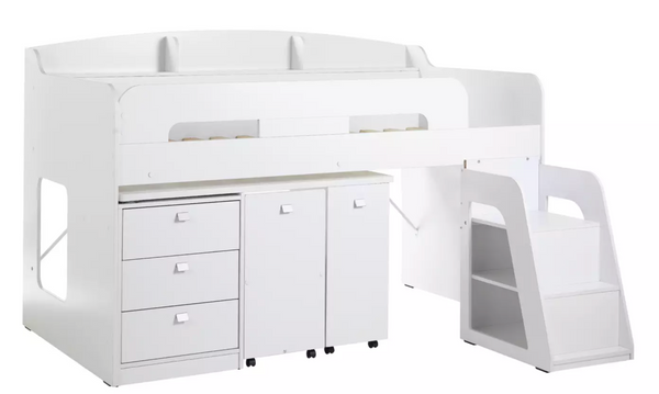Habitat Ultimate Storage Mid Sleeper Bed Frame - White 15548062