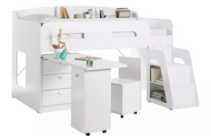Habitat Ultimate Storage Mid Sleeper Bed Frame - White 15548062