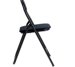 Nyla Velvet Folding Dining Chair - Black 17354924
