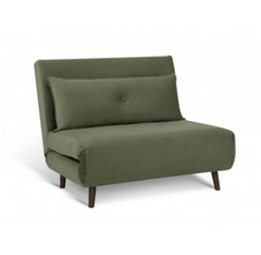Habitat Roma Small Double Boucle Chair bed Sage Green 19590322